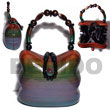 Summer Accessories Collectible Handcarved SMRAC004ACBAG Summer Beach Wear Accessories Acacia Hand Bags