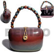 Summer Accessories Collectible Handcarved SMRAC007ACBAG Summer Beach Wear Accessories Acacia Hand Bags