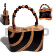 Summer Accessories Collectible Handcarved SMRAC010ACBAG Summer Beach Wear Accessories Acacia Hand Bags