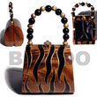 Summer Accessories Collectible Handcarved SMRAC011ACBAG Summer Beach Wear Accessories Acacia Hand Bags