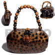 Summer Accessories Collectible Handcarved SMRAC016ACBAG Summer Beach Wear Accessories Acacia Hand Bags
