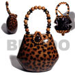 Summer Accessories Collectible Handcarved SMRAC017ACBAG Summer Beach Wear Accessories Acacia Hand Bags