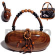 Summer Accessories Collectible Handcarved SMRAC026ACBAG Summer Beach Wear Accessories Acacia Hand Bags