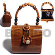 Summer Accessories Collectible Handcarved SMRAC028ACBAG Summer Beach Wear Accessories Acacia Hand Bags