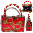 Summer Accessories Collectible Handcarved SMRAC036ACBAG Summer Beach Wear Accessories Acacia Hand Bags