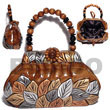 Summer Accessories Collectible Handcarved SMRAC037ACBAG Summer Beach Wear Accessories Acacia Hand Bags