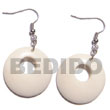 Summer Accessories Dangling Round 35mm Carabao SMRAC5660ER Summer Beach Wear Accessories Bone Earrings