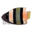 Summer Accessories Inlaid Fish Black Tab orange SMRAC008BP Summer Beach Wear Accessories Brooch