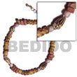 Summer Accessories Tan Sq. Cut 4-5mm Coco SMRAC5085BR Summer Beach Wear Accessories Coco Bracelets