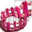 Summer Accessories Pink Coco  Stick    Pink & SMRAC5089BR Summer Beach Wear Accessories Coco Bracelets