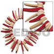 Summer Accessories Elastic Red nat. White Coco SMRAC940BR Summer Beach Wear Accessories Coco Bracelets