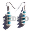 Summer Accessories Dangling 7-8mm Aqua Blue Coco SMRAC266ER Summer Beach Wear Accessories Coco Earrings