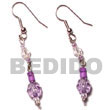 Summer Accessories Dangling Lavender 4-5 Coco SMRAC529ER Summer Beach Wear Accessories Coco Earrings