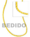 Summer Accessories Yellow Coco Heishe 2-3mm SMRAC009CH Summer Beach Wear Accessories Coco Necklace