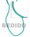 Summer Accessories 2-3 Mm Aqua Green Coco SMRAC016PT Summer Beach Wear Accessories Coco Necklace