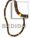 Summer Accessories 7-8mm Coco Pokalet Rasta SMRAC023NK Summer Beach Wear Accessories Coco Necklace