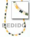 Summer Accessories 2-3 Mm Green   White   Blue   SMRAC079NK Summer Beach Wear Accessories Coco Necklace
