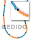 Summer Accessories 2-3 Mm Turqoise Blue   Mango SMRAC081NK Summer Beach Wear Accessories Coco Necklace