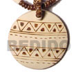 Summer Accessories 50mm Round Coco Pendant   SMRAC5417P Summer Beach Wear Accessories Coco Pendants