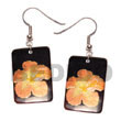 Summer Accessories 35mm X 25mm Rectangular SMRAC5084ER Summer Beach Wear Accessories Hand Painted Earrings