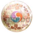Summer Accessories Round 40mm mother of pearl   Handpainted SMRAC5298P Summer Beach Wear Accessories Hand Painted