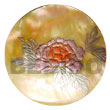 Summer Accessories Round 40mm mother of pearl   Handpainted SMRAC5331P Summer Beach Wear Accessories Hand Painted