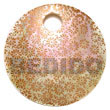 Summer Accessories Round 50mm Pink hammer shell SMRAC5355P Summer Beach Wear Accessories Hand Painted Pendant