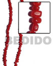 Summer Accessories Horn Nuggets In Red In Beads SMRAC004BN Summer Beach Wear Accessories Horn Beads