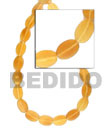 Summer Accessories Flat Oval Golden Horn SMRAC011BN Summer Beach Wear Accessories Horn Beads