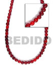 Summer Accessories Red Horn Bone Beads 4-5mm In SMRAC018BN Summer Beach Wear Accessories Horn Beads