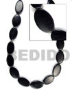 Summer Accessories Black Horn Flat Oval  SMRAC024BN Summer Beach Wear Accessories Horn Beads