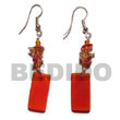 Summer Accessories Dangling Rectangular Horn   SMRAC702ER Summer Beach Wear Accessories Horn Earrings