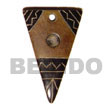 Summer Accessories Aztec Carving Natural Horn SMRAC5197P Summer Beach Wear Accessories Horn Pendants