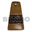 Summer Accessories Aztec Carving Natural Horn SMRAC5198P Summer Beach Wear Accessories Horn Pendants