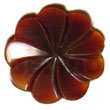 Summer Accessories Amber Flower Horn 35mm SMRAC5205P Summer Beach Wear Accessories Horn Pendants