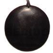 Summer Accessories Round Black Horn 40mm SMRAC5419P Summer Beach Wear Accessories Horn Pendants