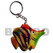 Summer Accessories Fish Hand Painted Wooden SMRAC001KC Summer Beach Wear Accessories Key Chain