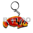 Summer Accessories Fish Hand Painted Wooden SMRAC004KC Summer Beach Wear Accessories Key Chain