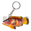 Summer Accessories Fish Hand Painted Wooden SMRAC007KC Summer Beach Wear Accessories Key Chain