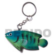 Summer Accessories Fish Hand Painted Wooden SMRAC008KC Summer Beach Wear Accessories Key Chain