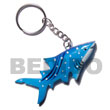 Summer Accessories Shark Hand Painted Wooden SMRAC009KC Summer Beach Wear Accessories Key Chain