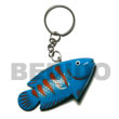 Summer Accessories Fish Hand Painted Wooden SMRAC010KC Summer Beach Wear Accessories Key Chain