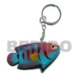 Summer Accessories Fish Hand Painted Wooden SMRAC012KC Summer Beach Wear Accessories Key Chain