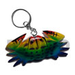 Summer Accessories Crab Handpainted Wood SMRAC035KC Summer Beach Wear Accessories Key Chain