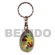 Summer Accessories Cowry Shell With Laminated SMRAC049KC Summer Beach Wear Accessories Key Chain