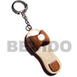 Summer Accessories 65mmx28mm Polished Wooden SMRAC069KC Summer Beach Wear Accessories Key Chain