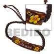 Summer Accessories Macramie Nat. Brown  Coco Id SMRAC5065BR Summer Beach Wear Accessories Macrame Bracelets