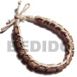 Summer Accessories Mahogany Cylinder Beads In SMRAC5266BR Summer Beach Wear Accessories Macrame Bracelets