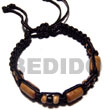 Summer Accessories Tube Wood Beads In Macrame SMRAC5287BR Summer Beach Wear Accessories Macrame Bracelets