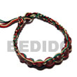 Summer Accessories Round Wood Beads In Macrame SMRAC5289BR Summer Beach Wear Accessories Macrame Bracelets
